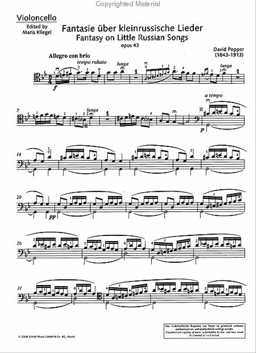 Fantasy on Little Russian Songs Piano Accompaniment scores gallery preview page 4