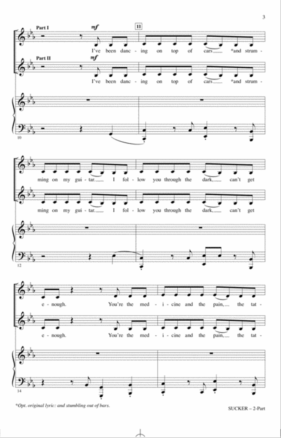Sucker (arr. Mark Brymer) 2-Part scores gallery preview page 2