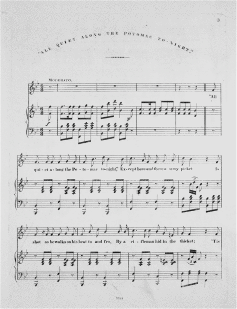 All Quiet Along the Potomac To-night Voice scores gallery preview page 2
