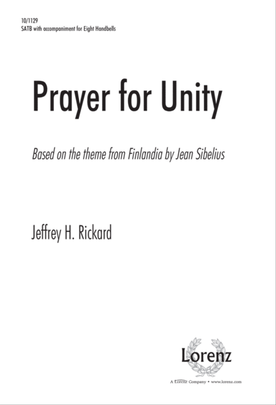 Prayer for Unity 4-Part scores gallery preview page 1
