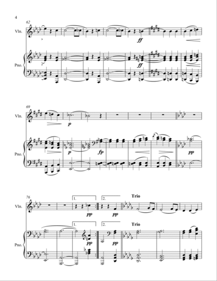Moments Musicaux 6 Violin Solo scores gallery preview page 4