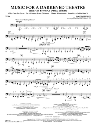 Music for a Darkened Theatre (The Film Scores of Danny Elfman) (arr. Brown) - Tuba
