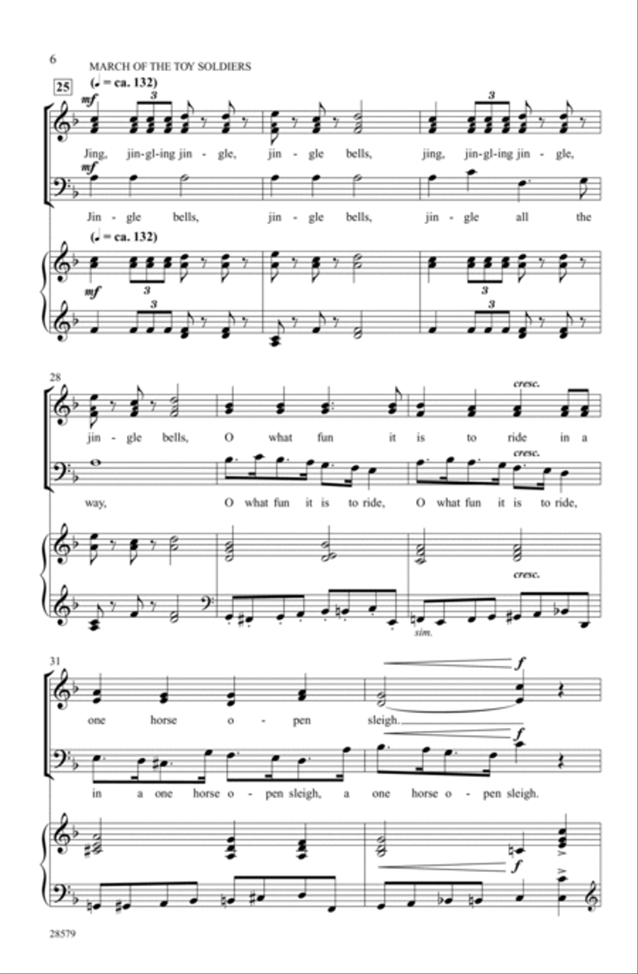 Nutcracker Jingles 4-Part scores gallery preview page 4