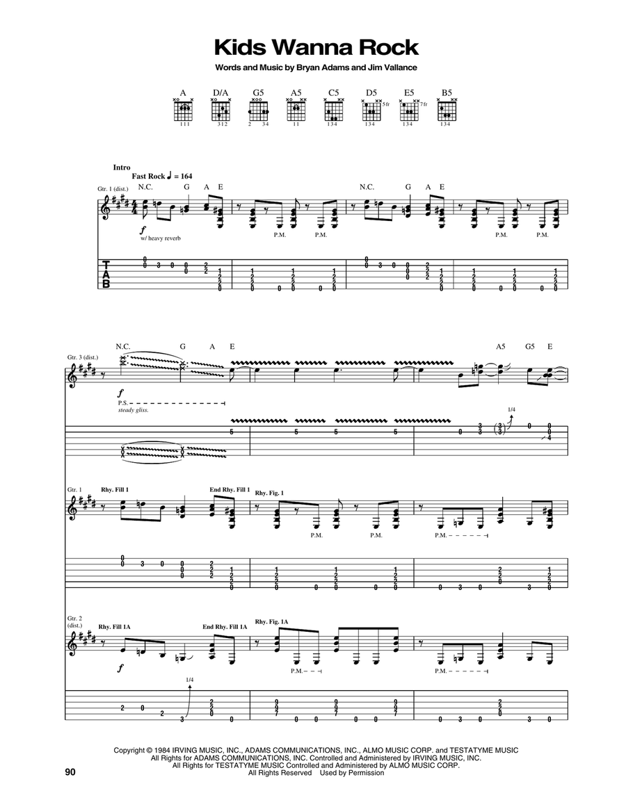 Kids Wanna Rock Acoustic Guitar scores gallery preview page 1