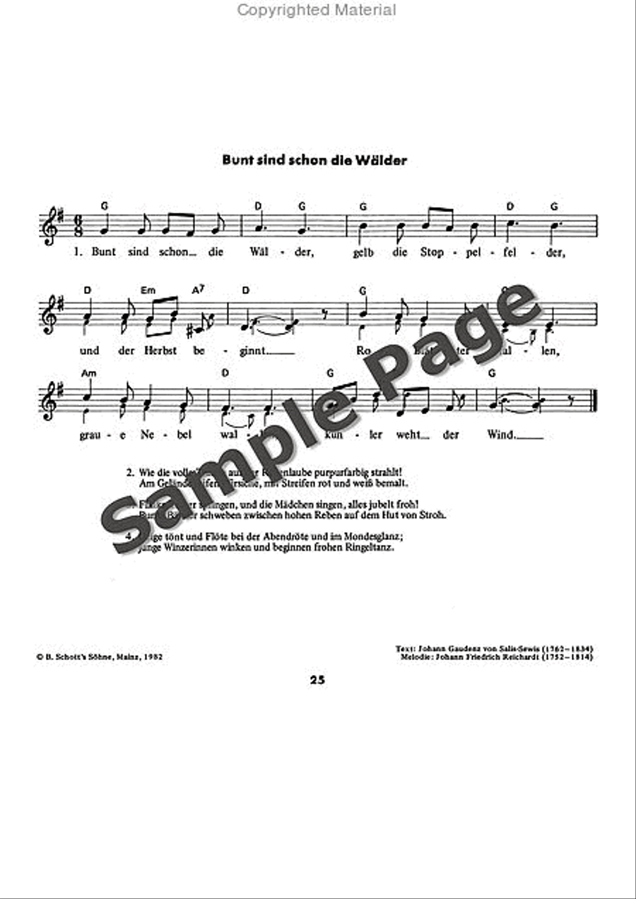 Es tonen die Lieder Recorder scores gallery preview page 26