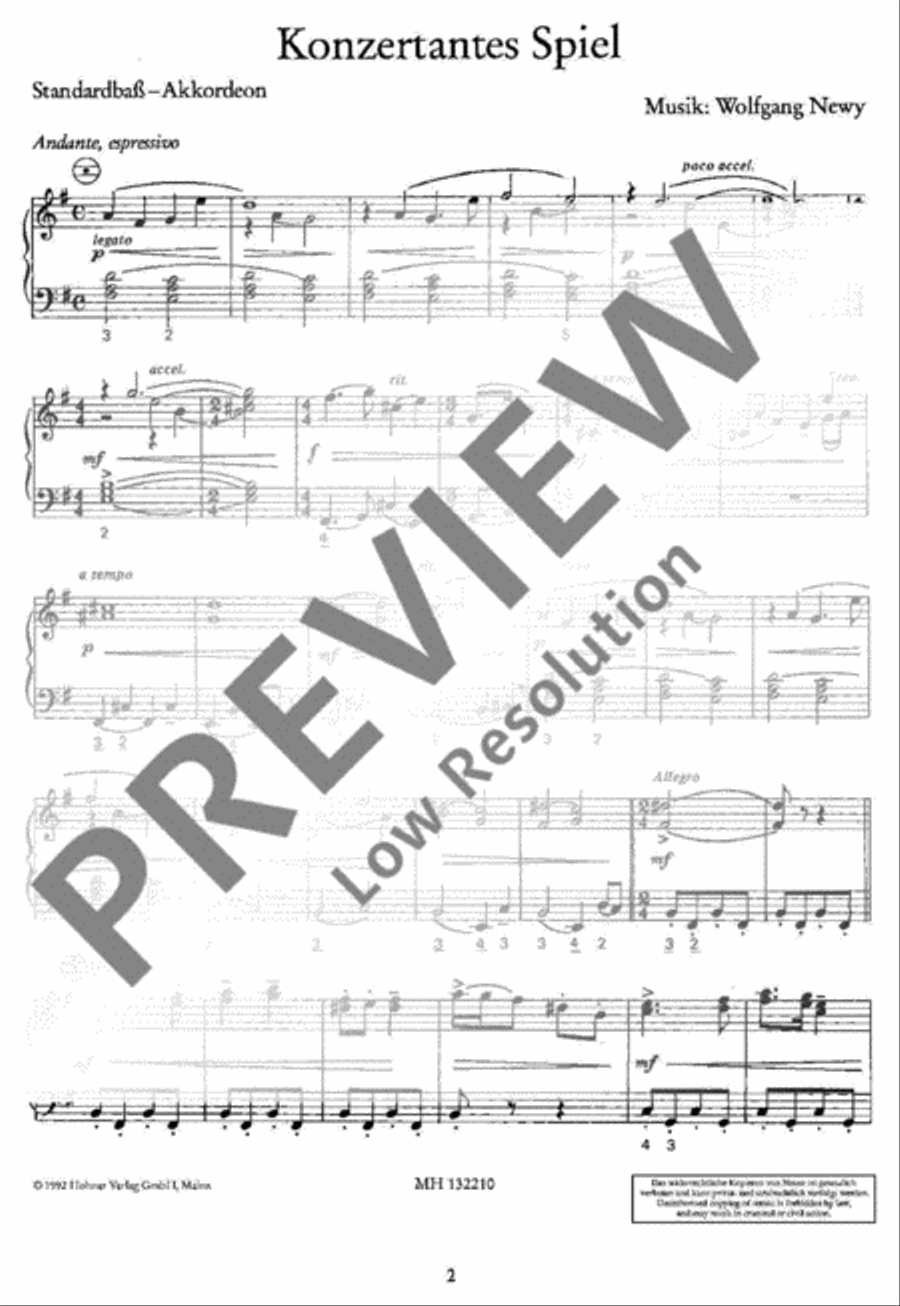 Konzertantes Spiel Konzertantes Spiel Accordion scores gallery preview page 3
