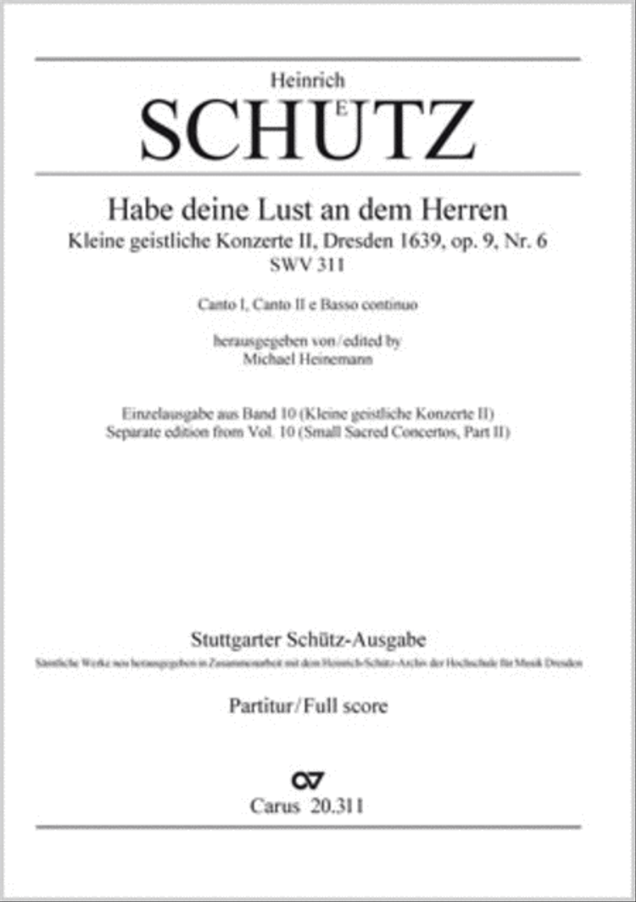 Habe deine Lust an dem Herren Score scores gallery preview page 1