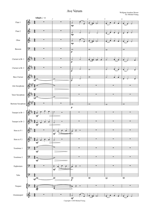 Book cover for Ave Verum (Mozart) - Score and Parts