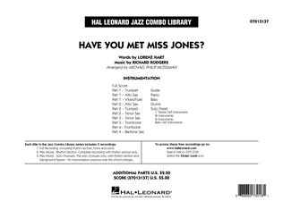 Have You Met Miss Jones? (arr. Michael Mossman) - Conductor Score (Full Score)