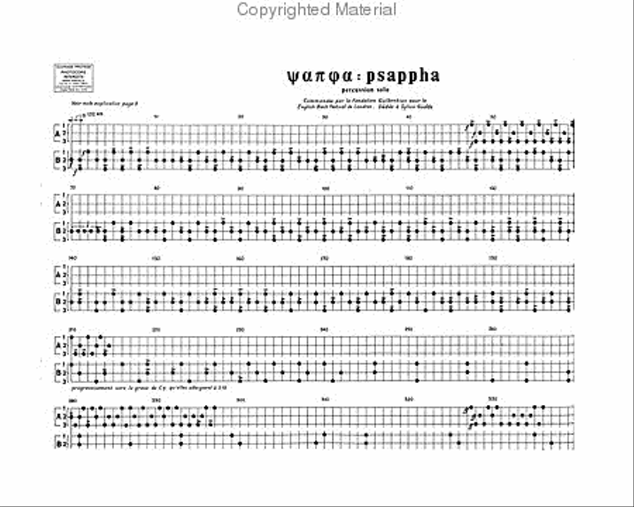 Psappha Percussion Ensemble scores gallery preview page 2