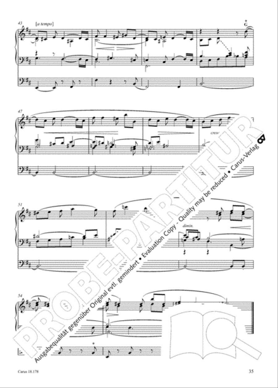 Symphonie No. II pour Orgue Organ scores gallery preview page 50