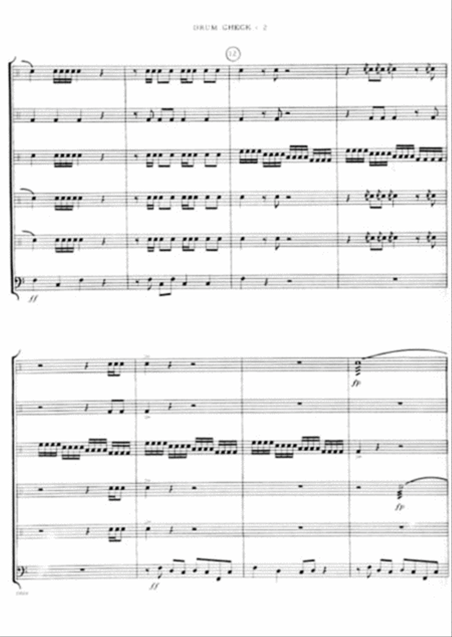 Drum Check Drum Check Chamber Music scores gallery preview page 3