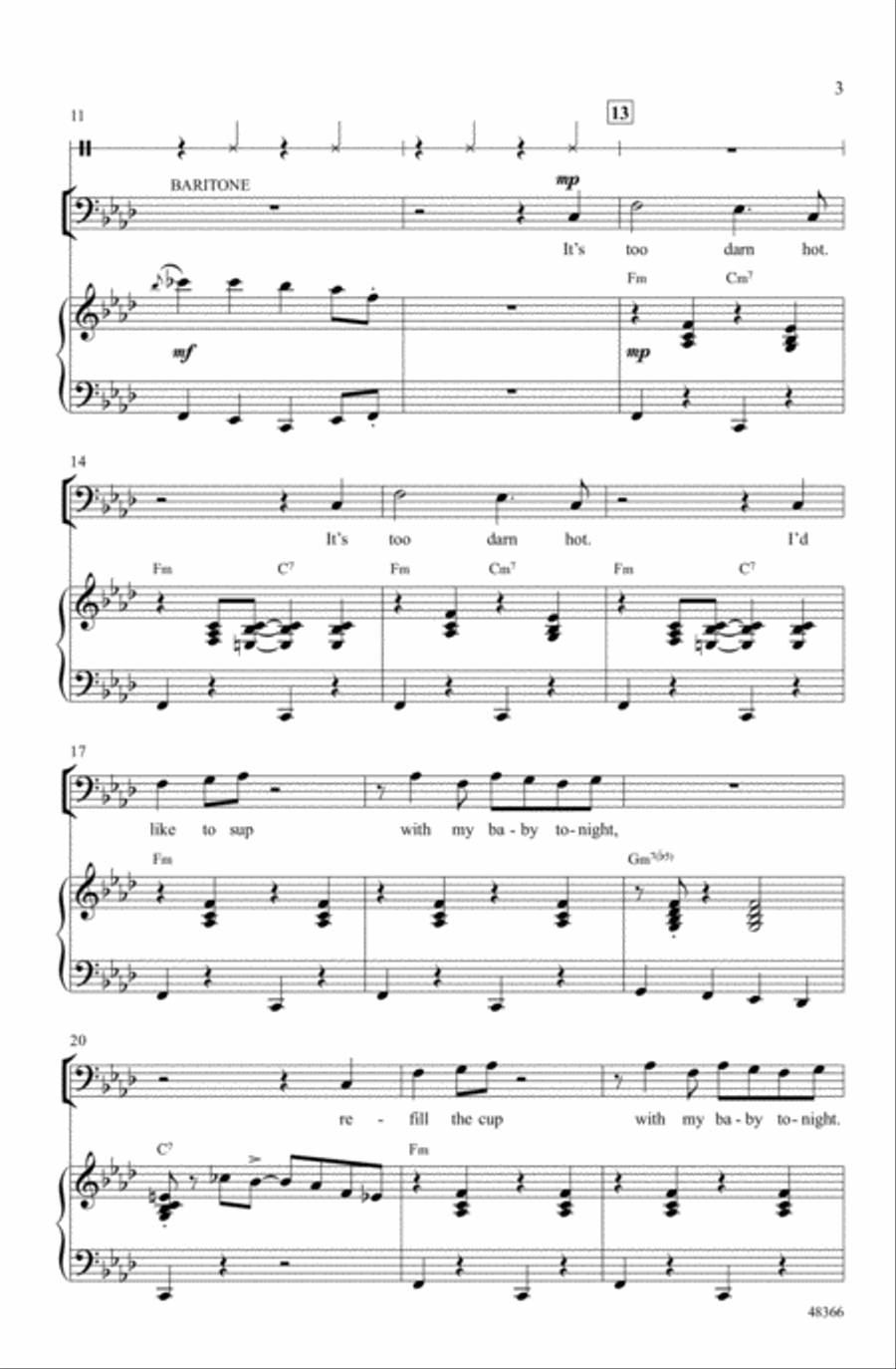 Too Darn Hot Choir scores gallery preview page 2
