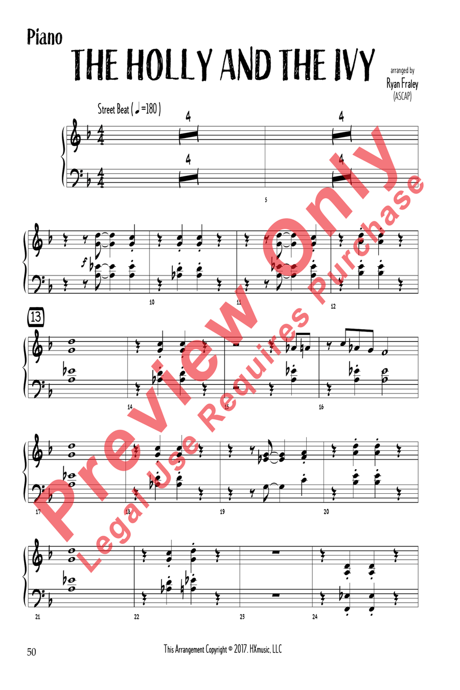 Charting the Course Christmas Collection, Piano Book Jazz Ensemble scores gallery preview page 7