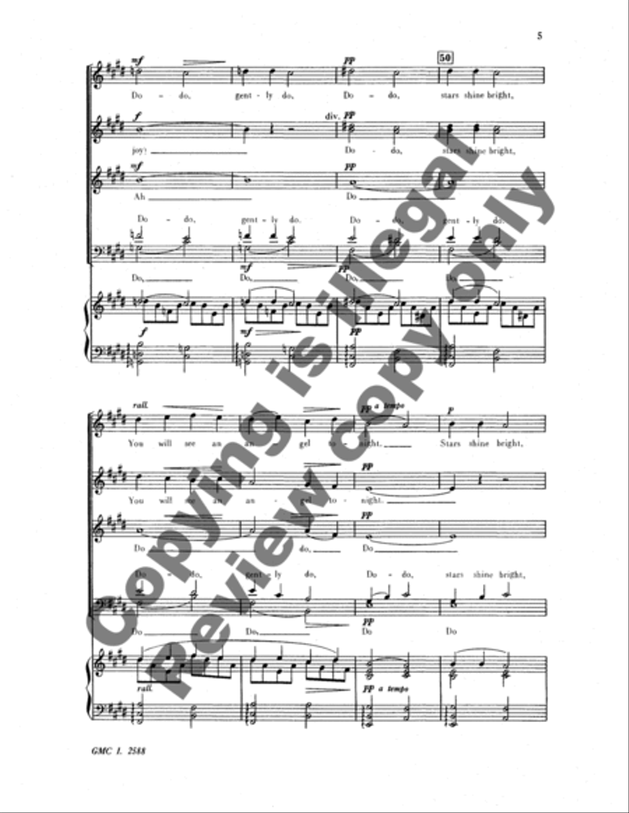 You Will See An Angel Tonight 4-Part scores gallery preview page 9