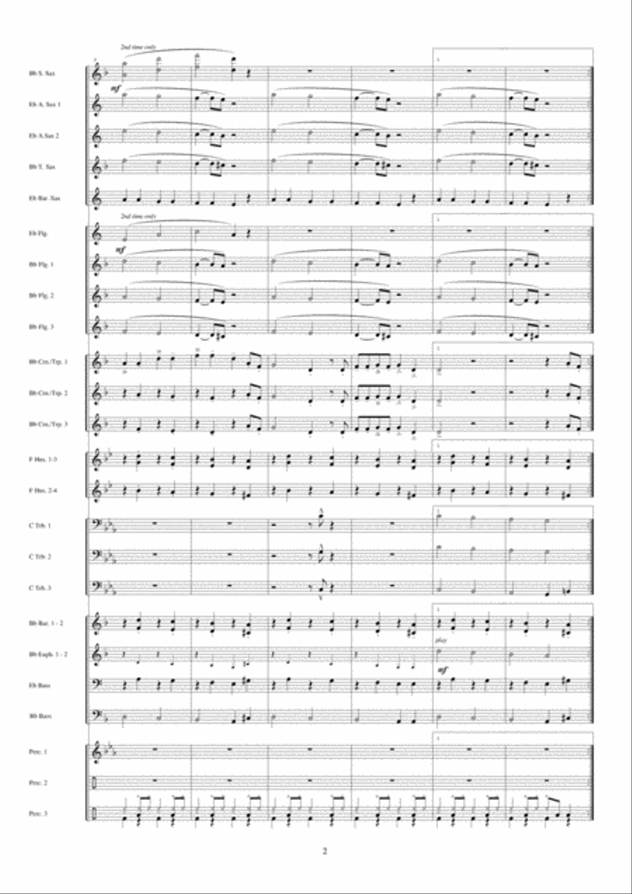Hit The Road Jack Hit The Road Jack Fanfare Band scores gallery preview page 3