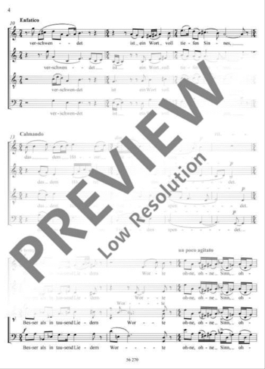 Die Zahl ist nichts Die Zahl ist nichts Mixed Choir scores gallery preview page 5