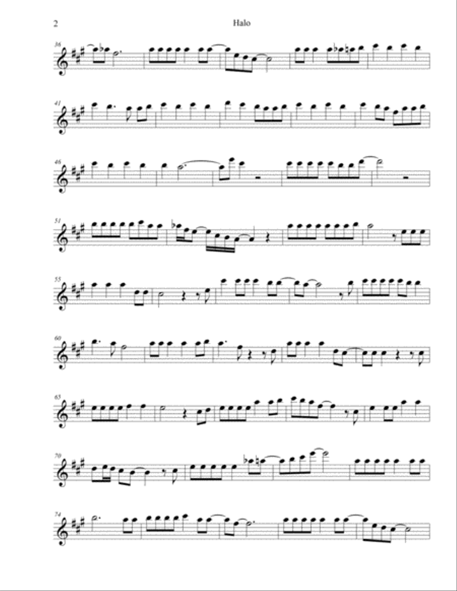 Halo Oboe Solo scores gallery preview page 2