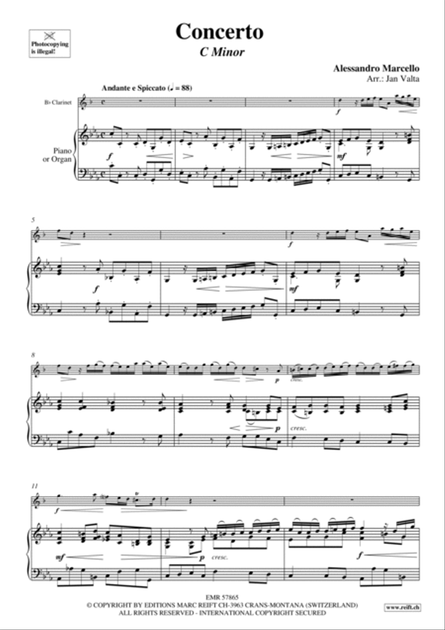 Concerto Concerto Clarinet Solo scores gallery preview page 4