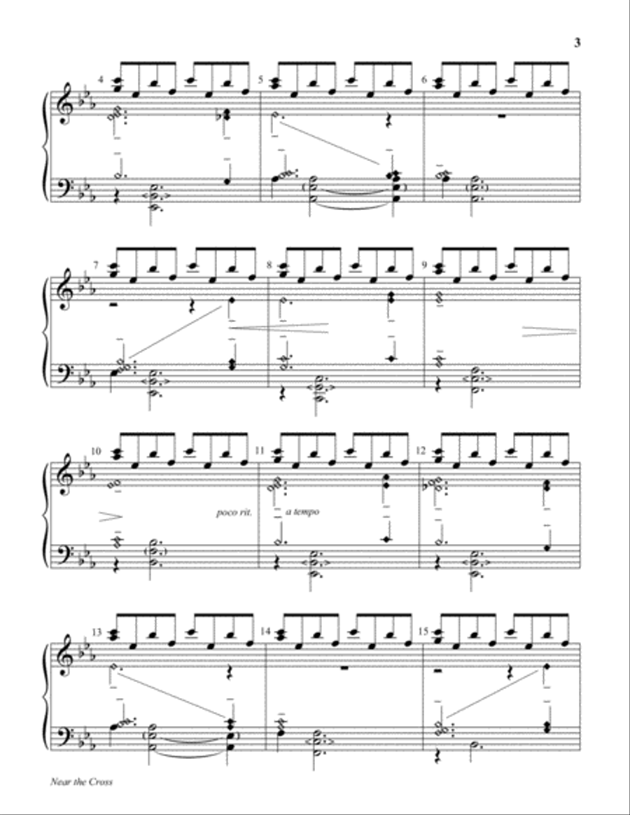 Near the Cross 5-Octaves scores gallery preview page 3