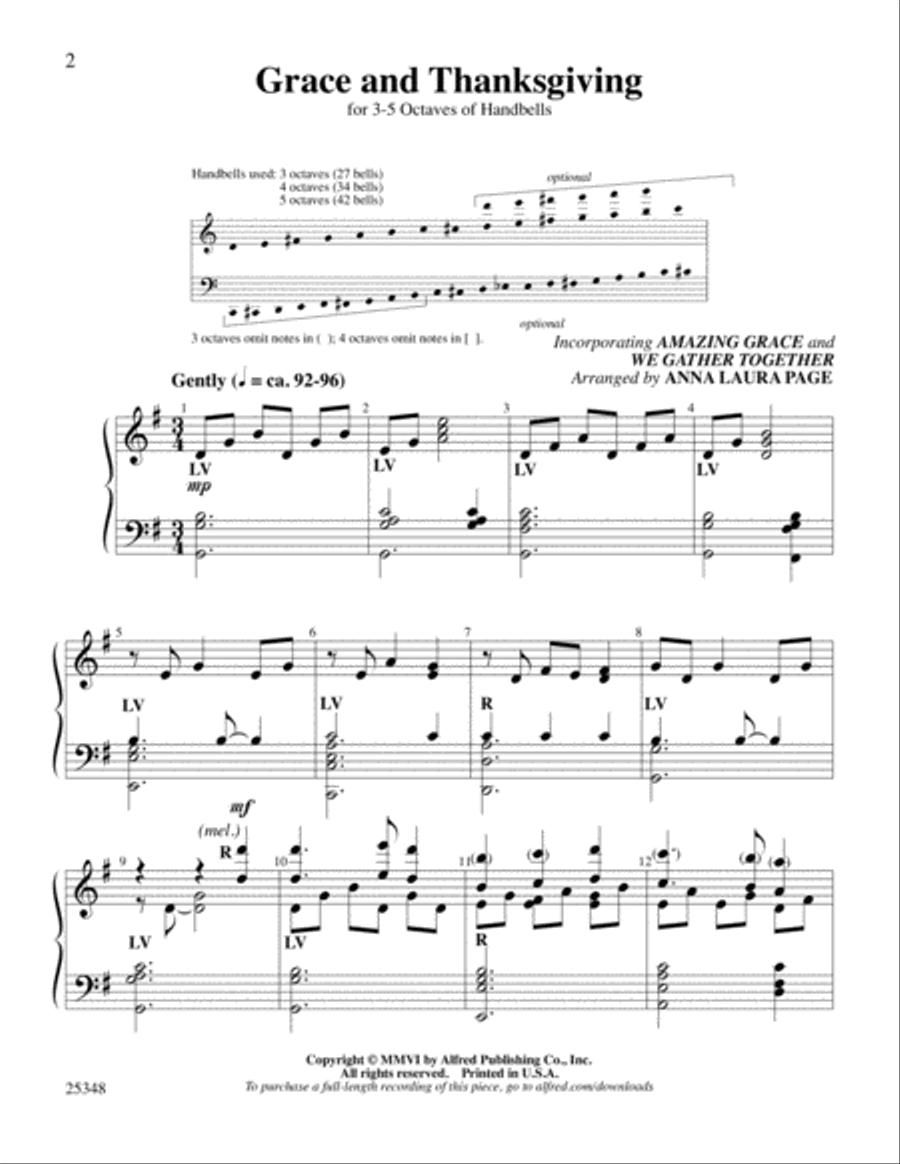 Bells & Chimes for Special Times Handbell Choir scores gallery preview page 48