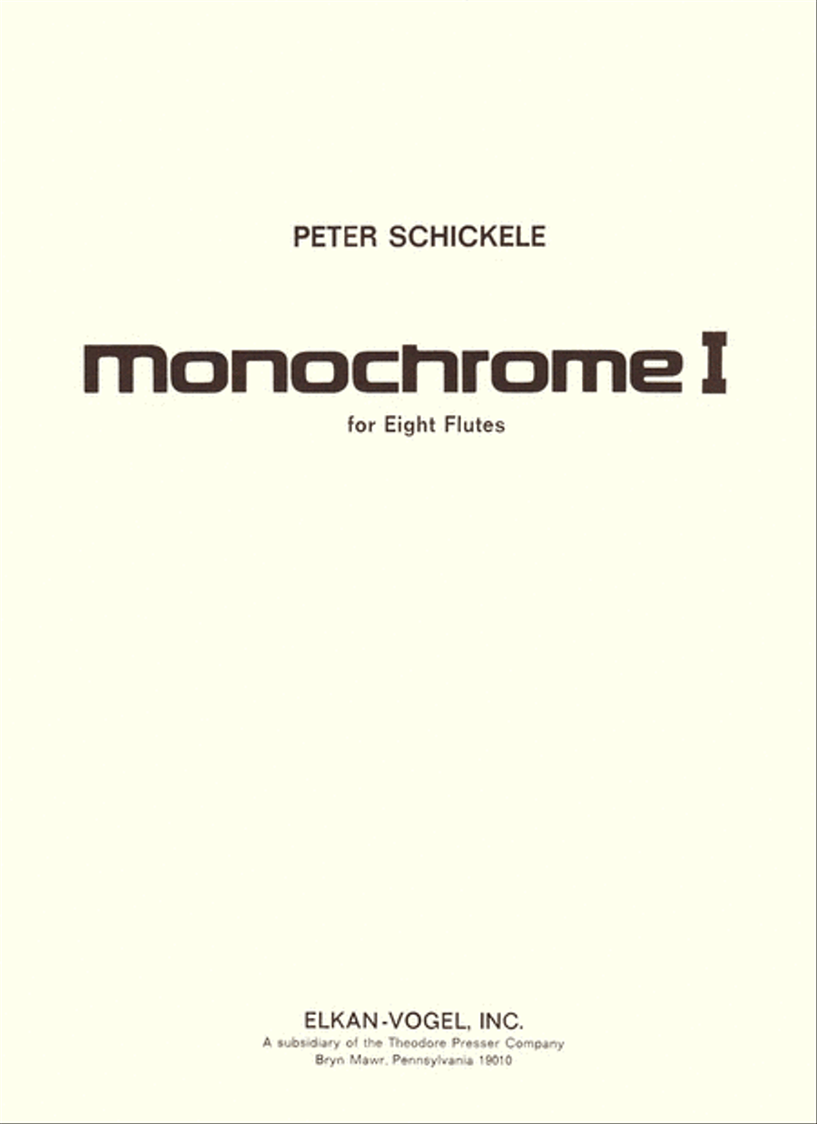 Monochrome I Chamber Music scores gallery preview page 1