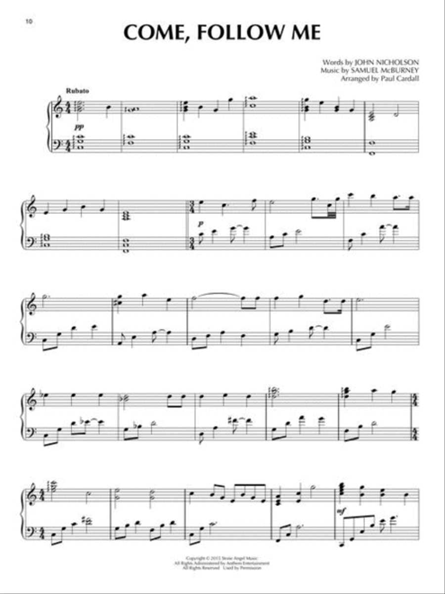Paul Cardall – 40 Hymns for Forty Days Piano Solo scores gallery preview page 7