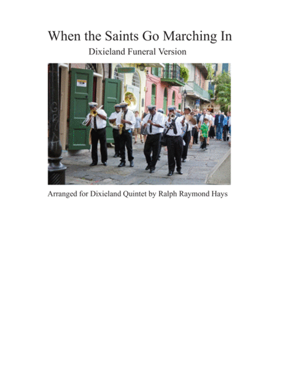 When the Saints Go Marching In (for Dixieland Quintet) image number null