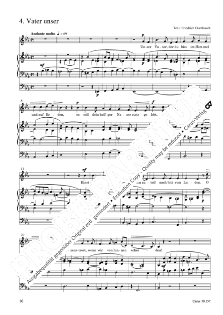 Sechs religiose Gesange op. 157 Score scores gallery preview page 17