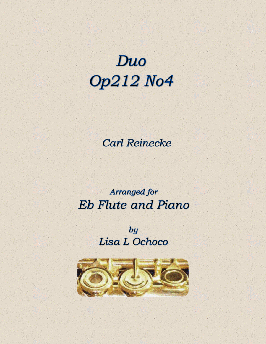 Duo Op212, No4 for Eb Flute and Piano Woodwind Duet scores gallery preview page 1