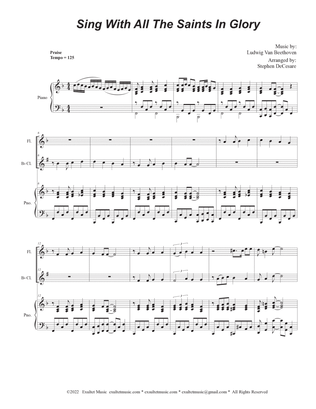 Sing With All The Saints In Glory (Duet for Flute and Bb-Clarinet)