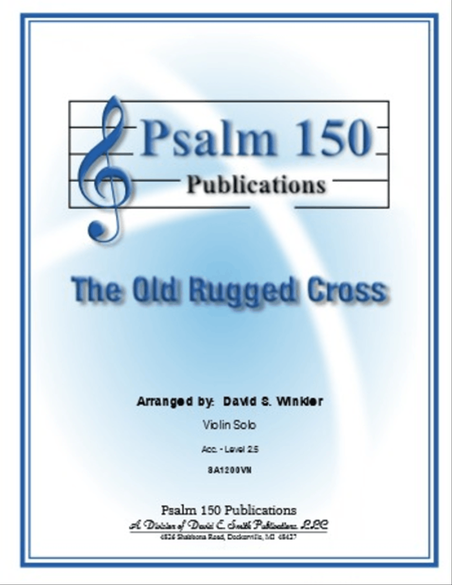The Old Rugged Cross Violin Solo - Sheet Music