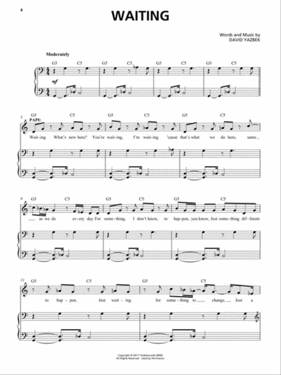 The Band's Visit Voice scores gallery preview page 3
