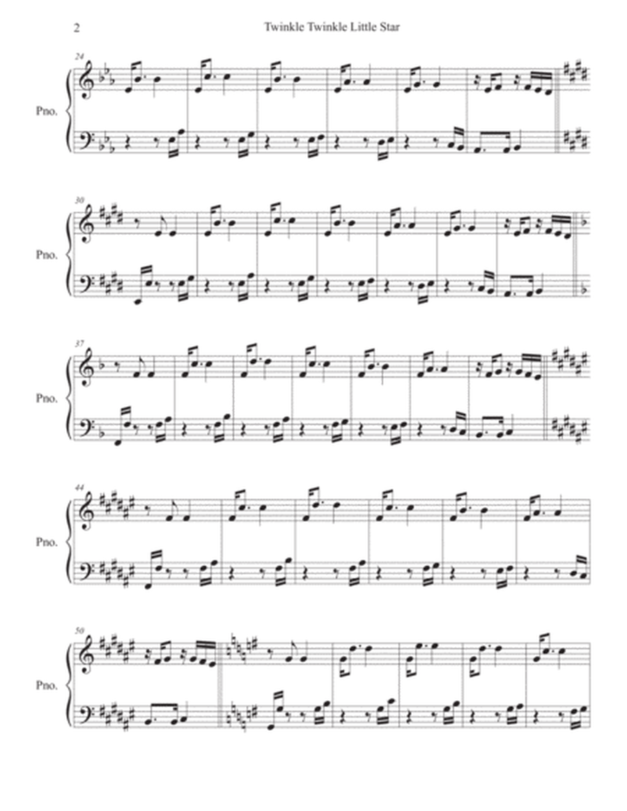 Twinkle Twinkle Little Star, a variation by Kevin Busse for Piano image number null