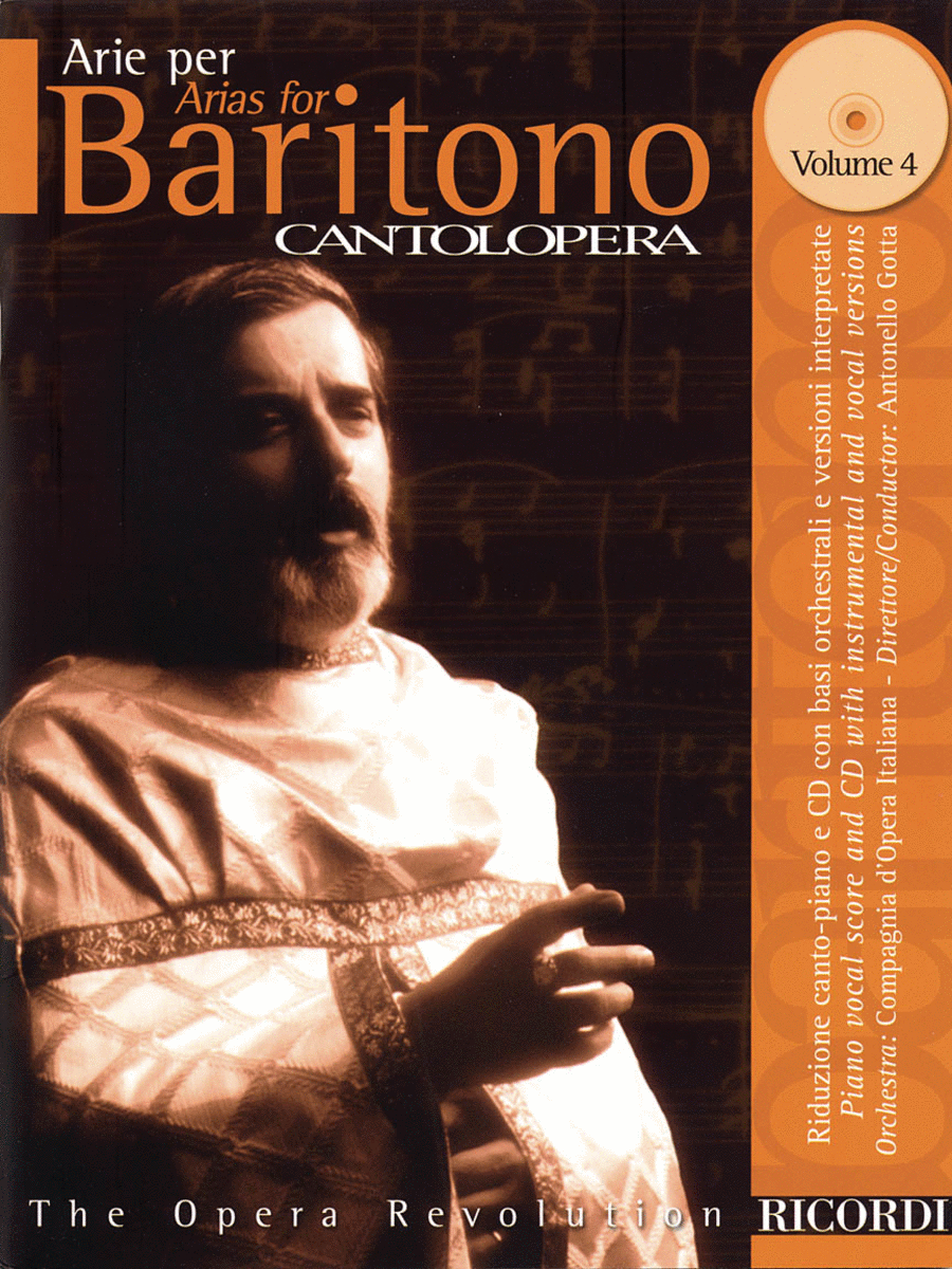 Book cover for Arias for Baritone Volume 4