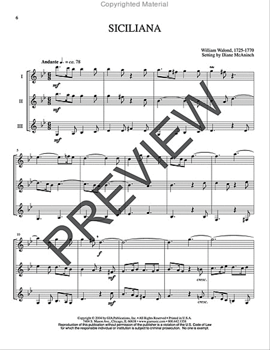 Four Meditations for Woodwind Trio Woodwind Trio scores gallery preview page 7