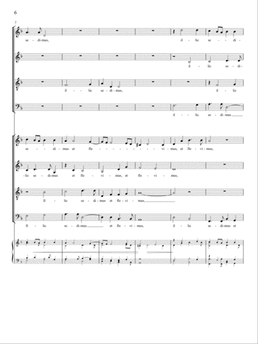Super Flumina Babylonis and Quomodo Cantabimus 4-Part scores gallery preview page 3