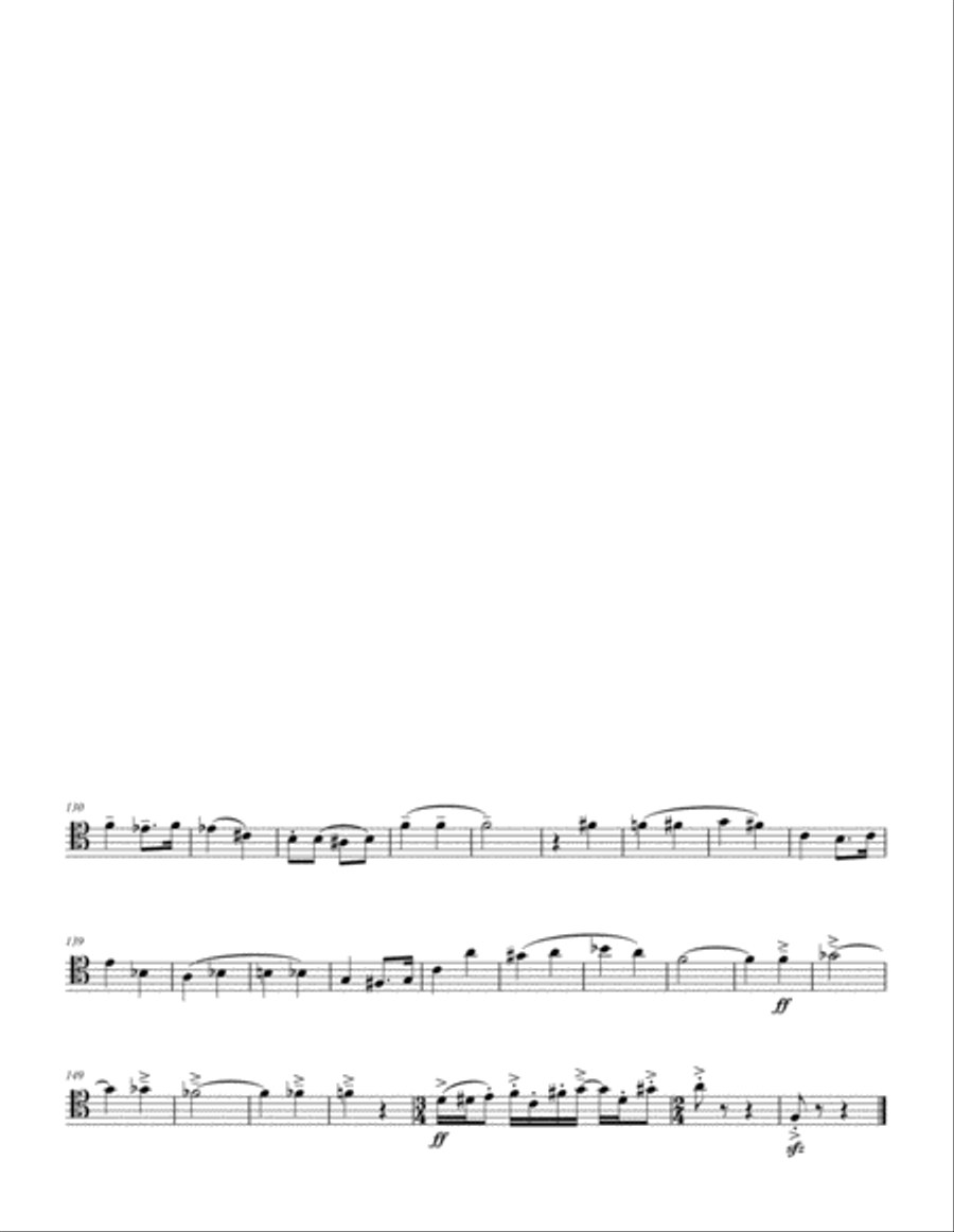 Situation Update, Suite for Trombone and Piano Piano Accompaniment scores gallery preview page 6