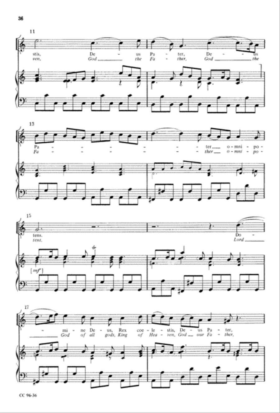 Gloria Gloria 4-Part scores gallery preview page 37