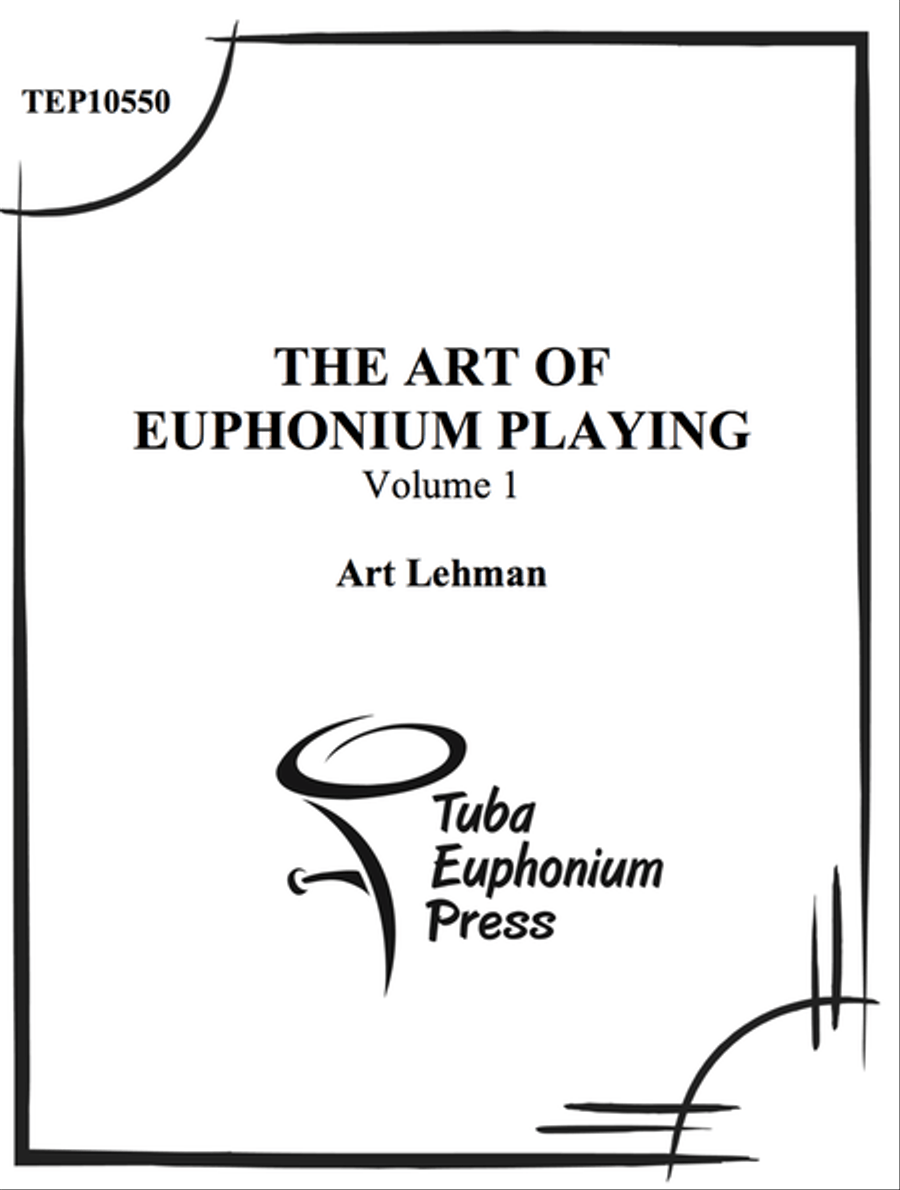 Volume I- The Art of the Euphonium Euphonium scores gallery preview page 1