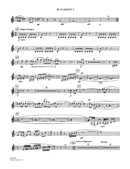 Dublin Sketches - Bb Clarinet 2