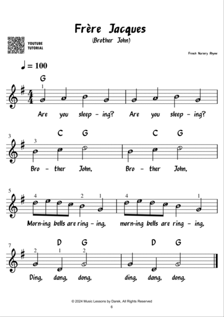Children Sheet Music Collection - 28 Songs [VERY EASY] Easy Piano scores gallery preview page 6