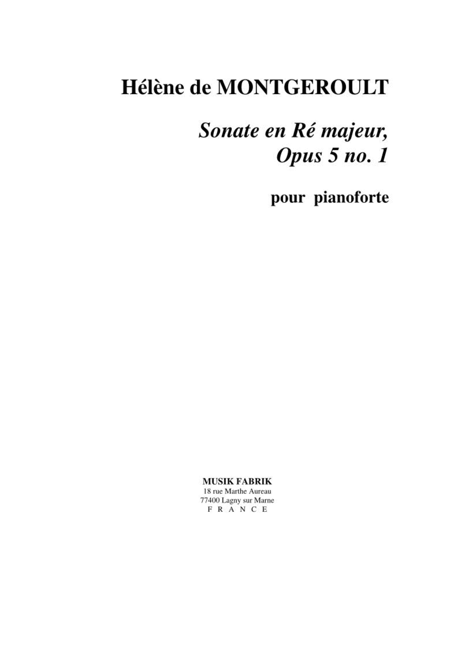 Sonata in D Major, Opus 5 no. 1 Piano Solo scores gallery preview page 1