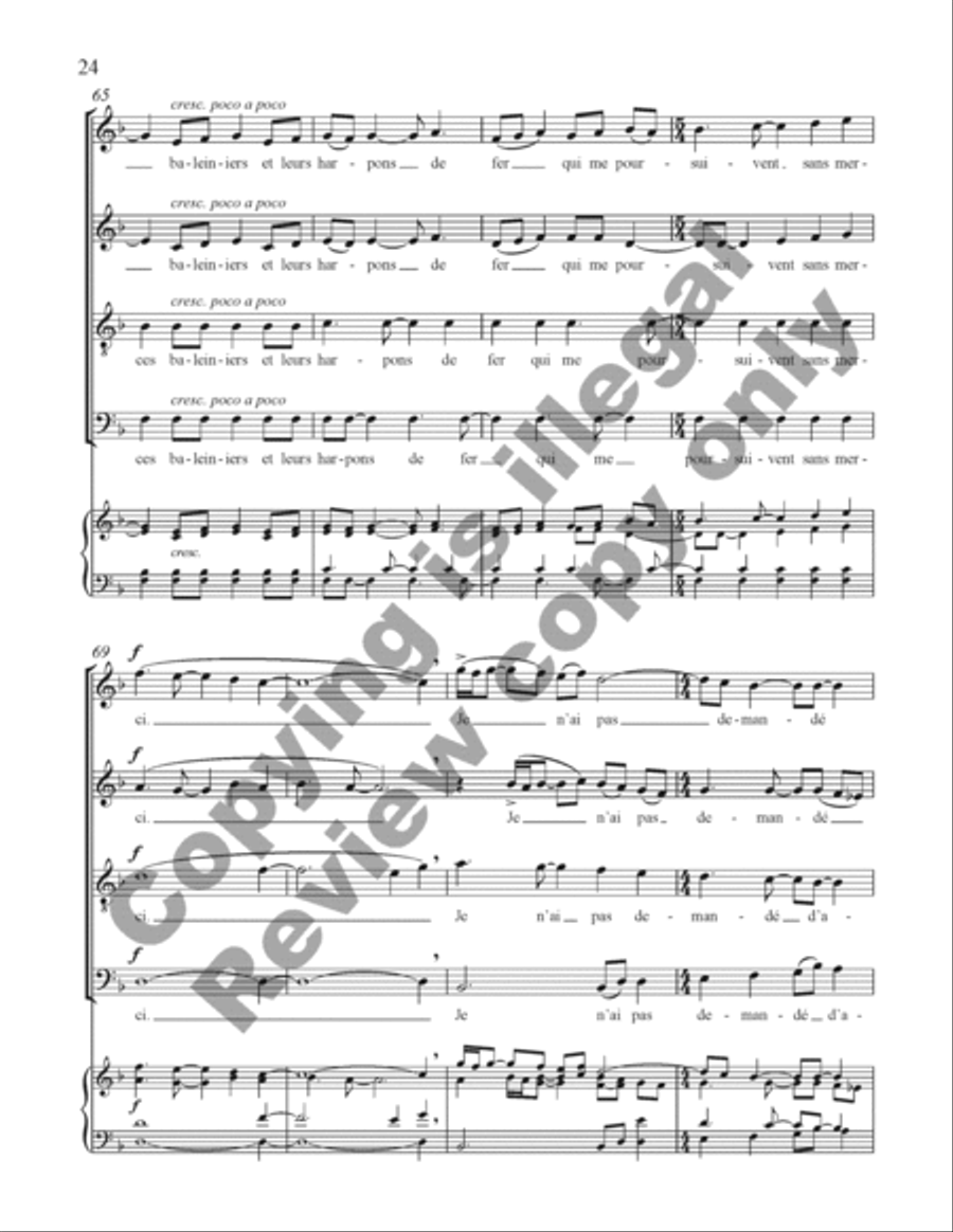 Choral de Bêtes Choral de Bêtes Divisi scores gallery preview page 43