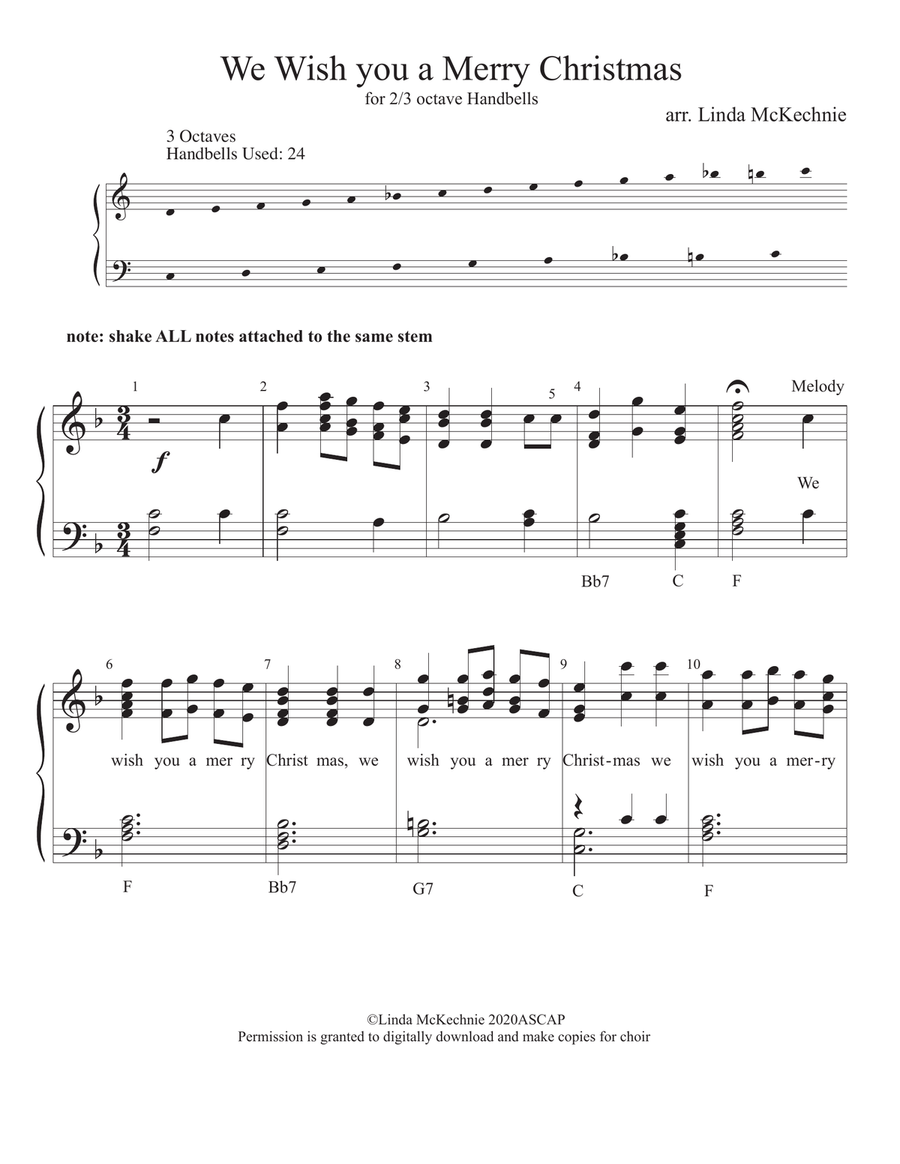 Easy outlet handbell music