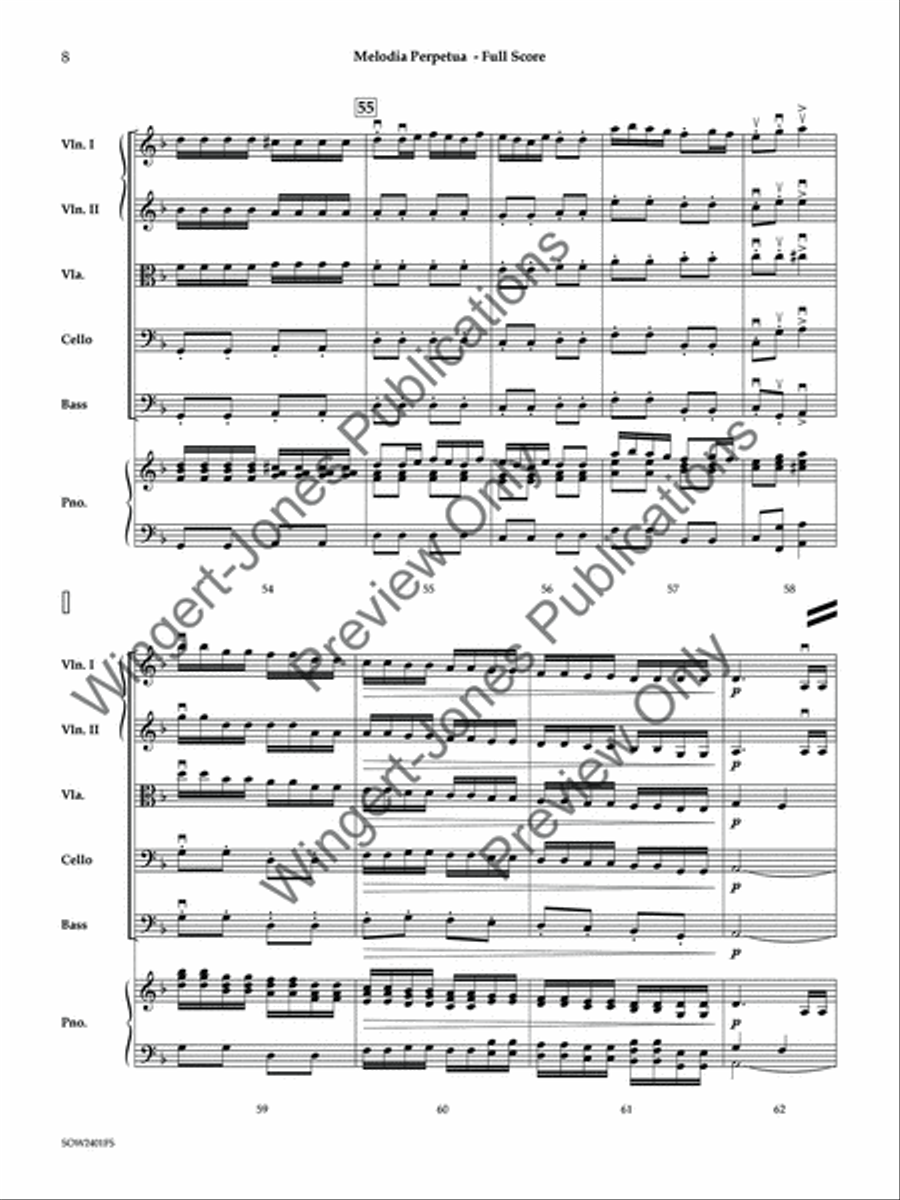 Melodia Perpetua Melodia Perpetua String Orchestra scores gallery preview page 9