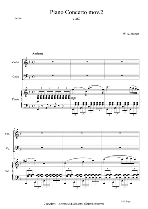 Book cover for Piano Concerto No.21 K.467 Mov.2