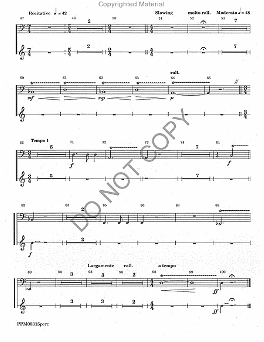 God Has Gone Up With a Shout - Brass Parts SSATBB scores gallery preview page 13