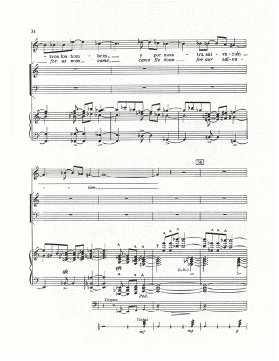 The Cuban Mass (Vocal Score) 4-Part scores gallery preview page 31