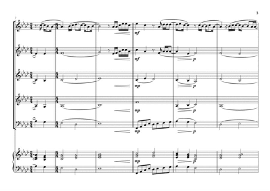 Goodness Of God Saxophone Quintet scores gallery preview page 3